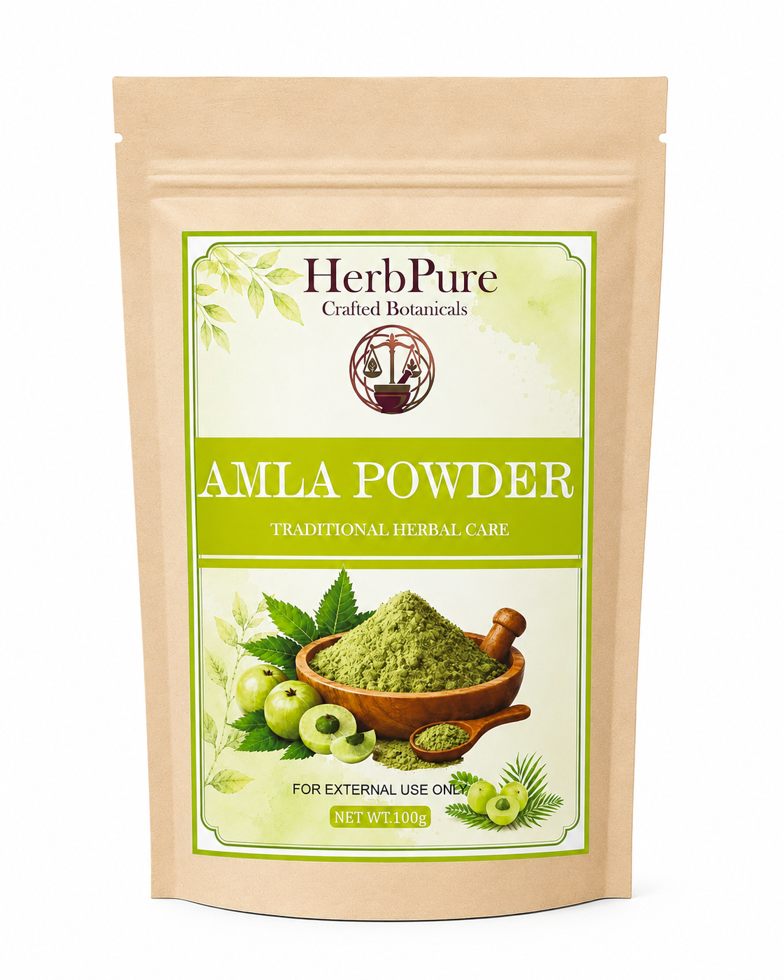 HerbPure Amla Powder – 100% Pure & Natural