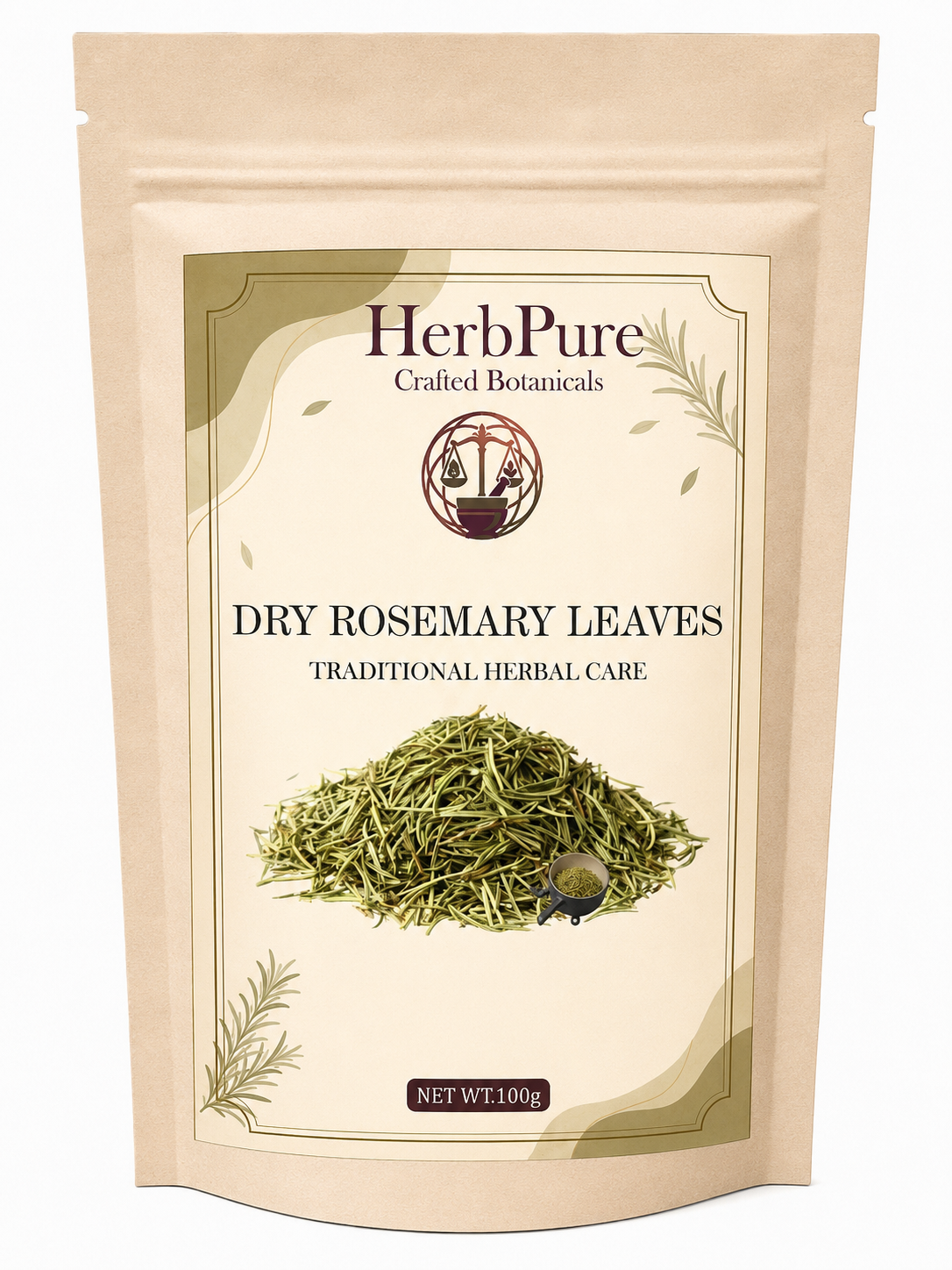 HerbPure Dried Rosemary Leaves – 100% Pure & Natural