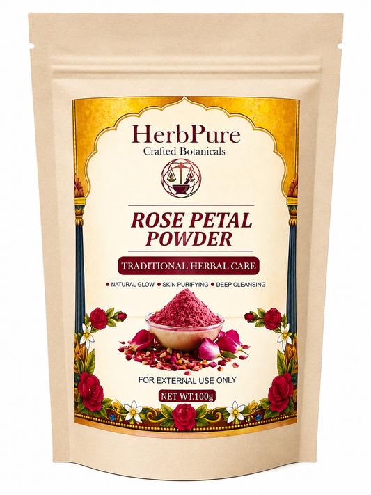 HerbPure Rose Petal Powder – 100% Pure & Natural