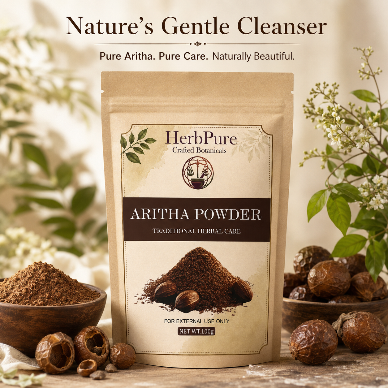 HerbPure Reetha Powder – 100% Pure & Natural