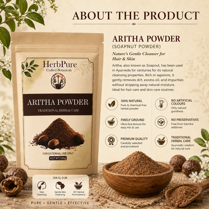 HerbPure Reetha Powder – 100% Pure & Natural
