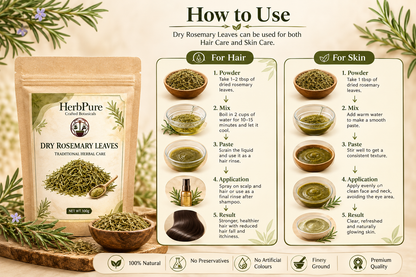 HerbPure Dried Rosemary Leaves – 100% Pure & Natural