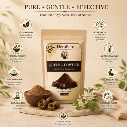 HerbPure Reetha Powder – 100% Pure & Natural