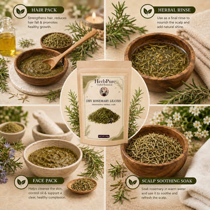 HerbPure Dried Rosemary Leaves – 100% Pure & Natural